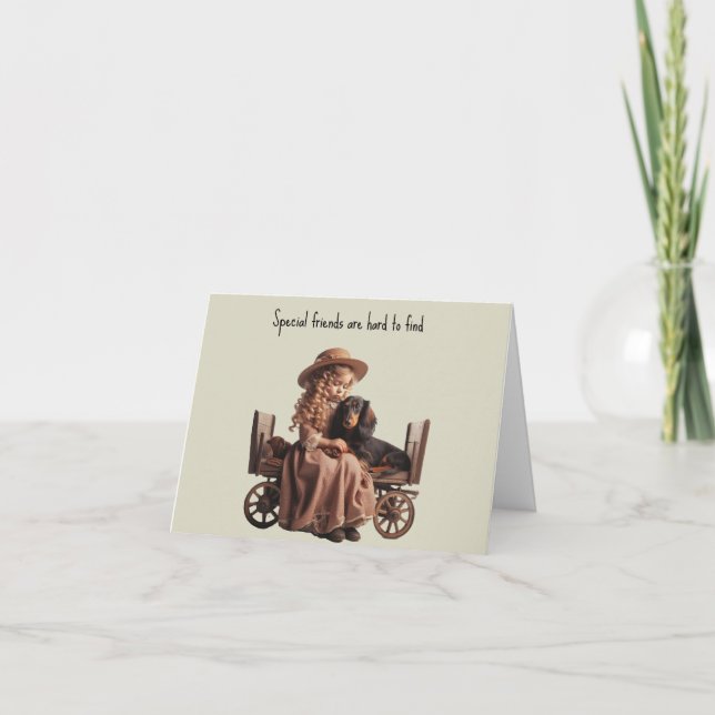 Carte Dachshund Ami Spéciale (Devant)