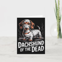 Dachshund de chien drôle mort Halloween momie