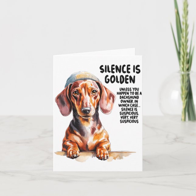 Carte Dachshund Ideas For Women &amp; Novelty Miniature  (Devant)