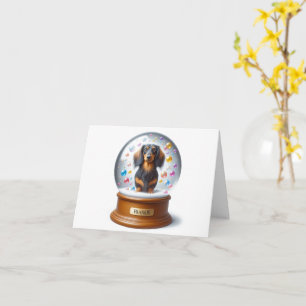 Carte Dachshund personnalisée