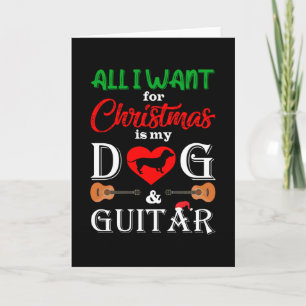Carte dachshund tout ce que je veux pour noël c'est mon