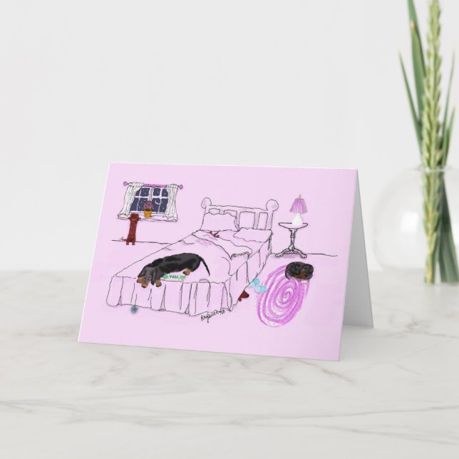 Carte Dachshunds (Devant)