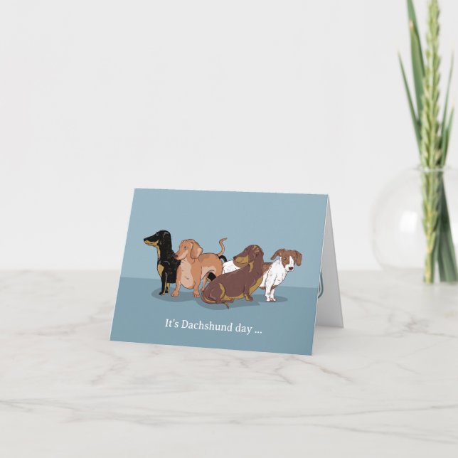 Carte Dachshunds (Devant)