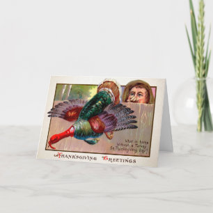 Carte d'action de grâce vintage