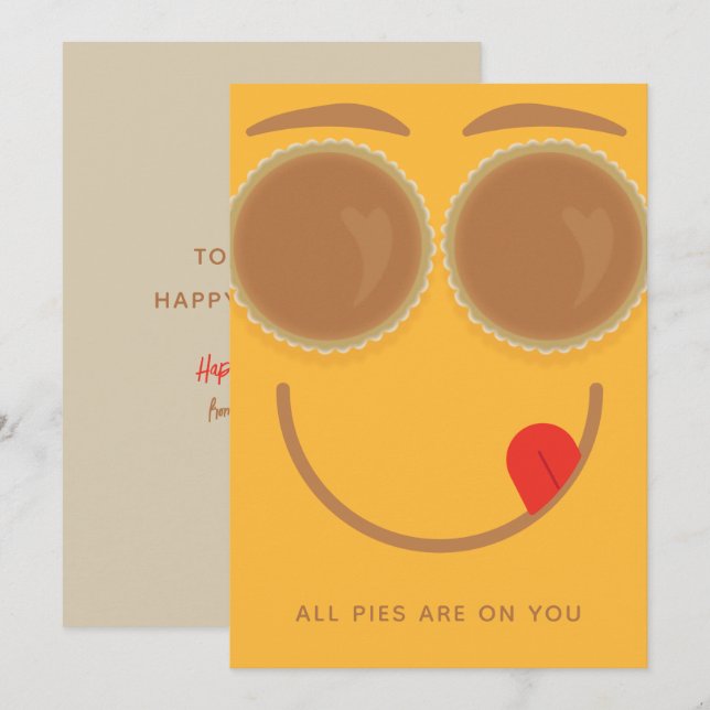 Carte d'action de grâces (Devant / Derrière)