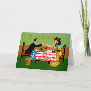 Carte d'action de grâces vintage victorienne