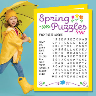 Carte d'activité Spring Kids Puzzles
