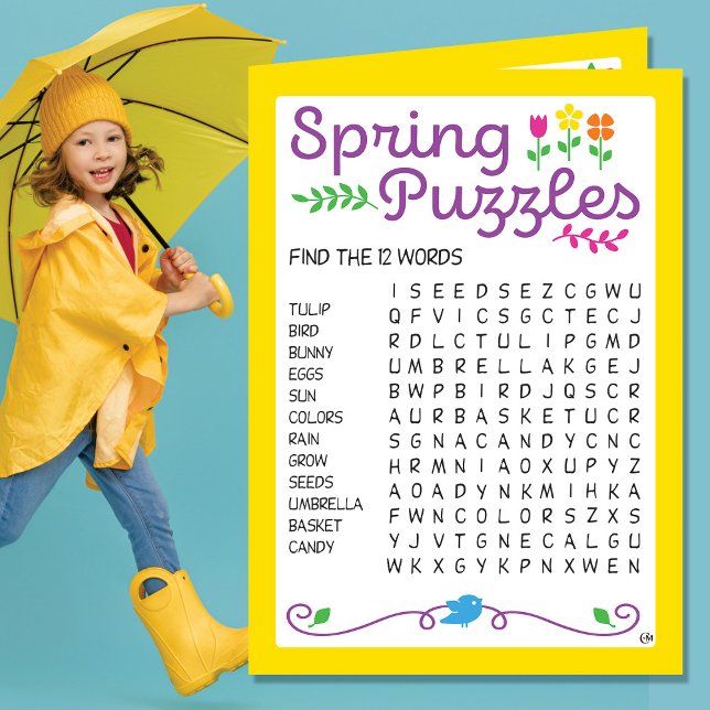 Carte d'activité Spring Kids Puzzles (Créateur téléchargé)
