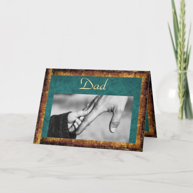 Carte Dad & Child Hands Father's Day (Devant)