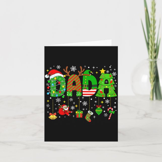 Carte Dada appariement drôle de Noël famille couple Xmas (Devant)