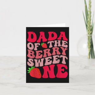 Carte Dada Du Berry Premier Anniversaire De Girl Strawbe