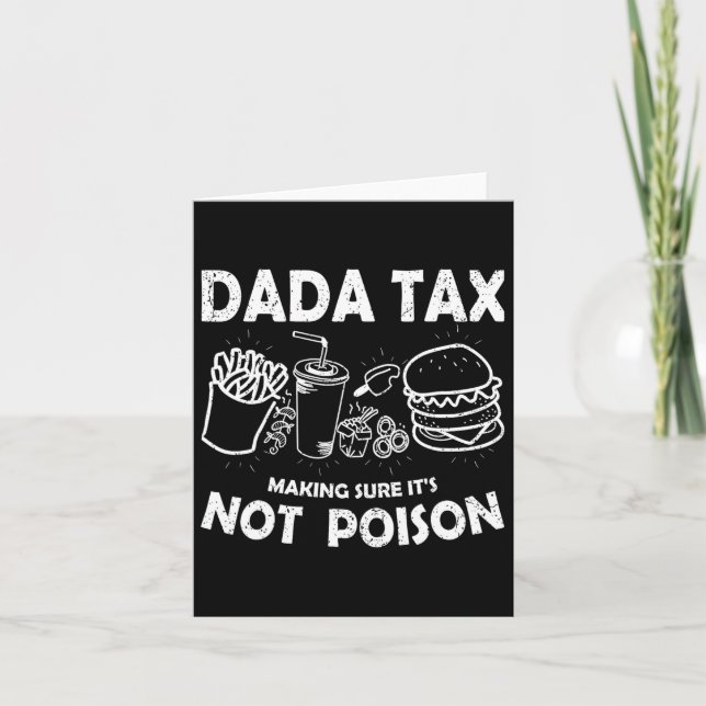 Carte Dada Fiscalité S'Assurer Qu'Il N'Est Pas Poison Fê (Devant)