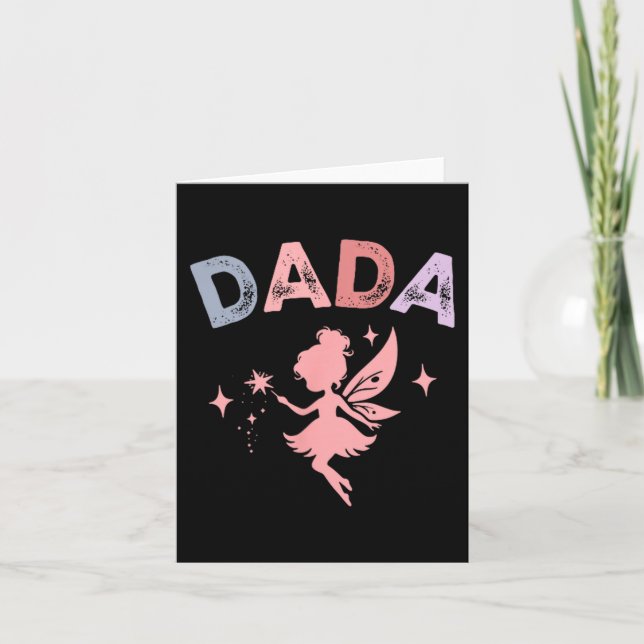 Carte Dada Of The Little Fairy Birthday Girl Family Matc (Devant)