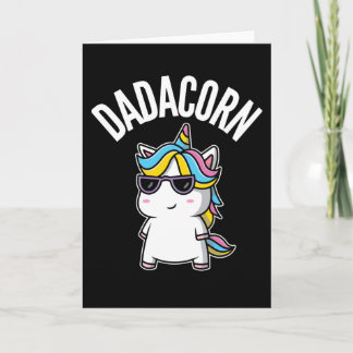 Carte Dadacorn Unicorn Dad Dabbing Rainbow Father's Day