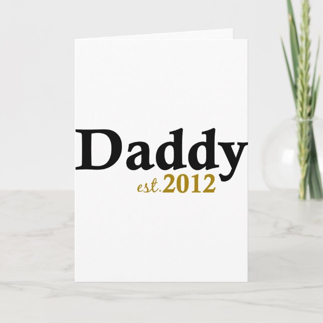 Carte Daddy est 2012 (Devant)