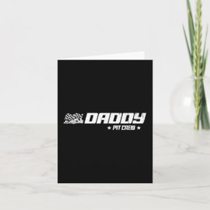 Carte Daddy Pit Crew Race Car Anniversaire Famille Racin