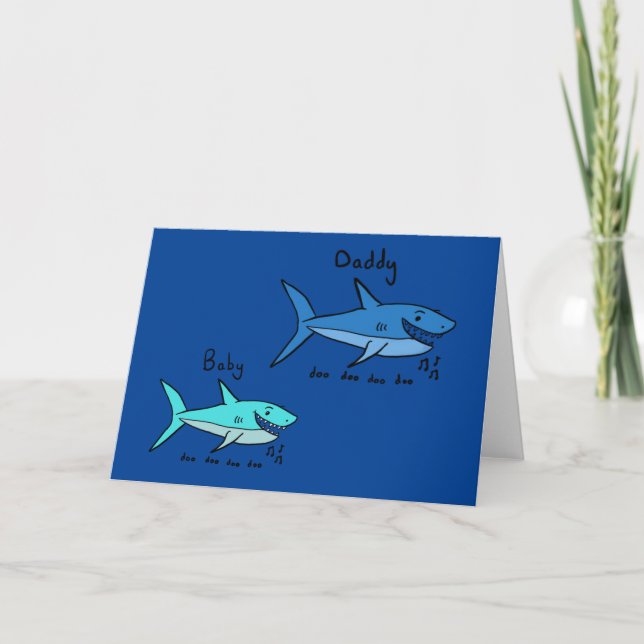 Carte Daddy Shark Doo Doo Doo (Devant)