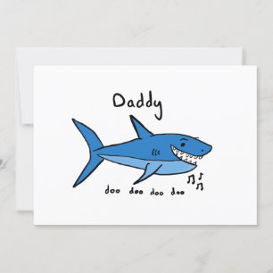Carte Daddy Shark Fête des Pères