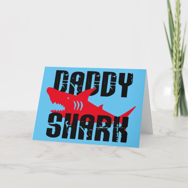 Carte Daddy Shark Worn Graphic (Devant)