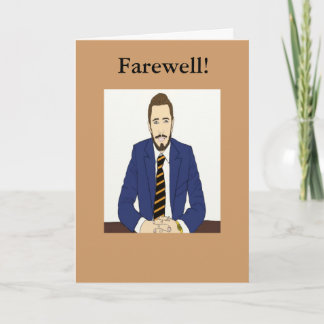 Carte d'adieu