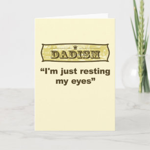 Carte Dadism - je repose juste mes yeux