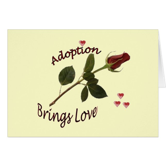 Carte d'adoption (Devant Horizontal)