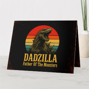 Carte Dadzilla Père De La Fête des pères Des Monstres