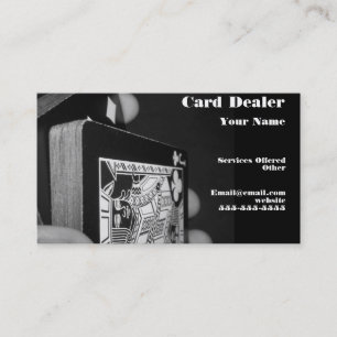 carte d'affaires de donneur de cartes