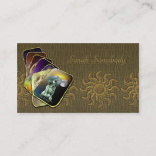 Carte d'affaires ou de profil de tarot