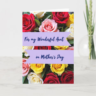 Carte d'affection Bouquet de roses