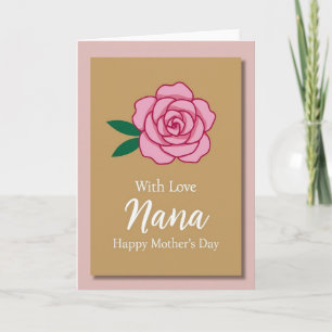 Carte d'affection Chevron Fleur