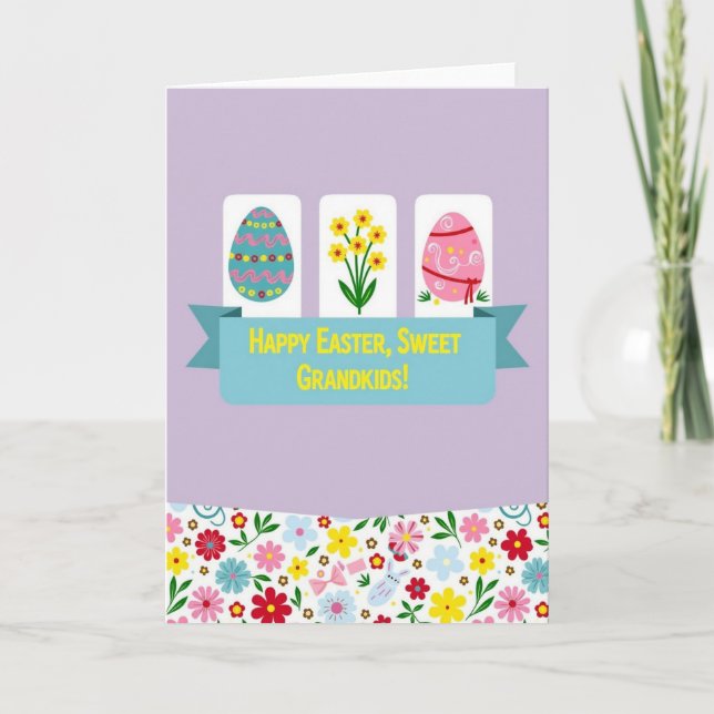 Carte d'affection de printemps pour la famille (Devant)
