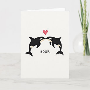 Carte d'affection monochrome
