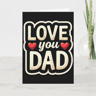 Carte d'affection vintage pour papa