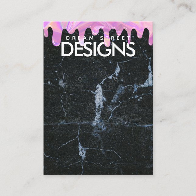 Carte d'affichage à oreille en cristal de cristal  (Devant)