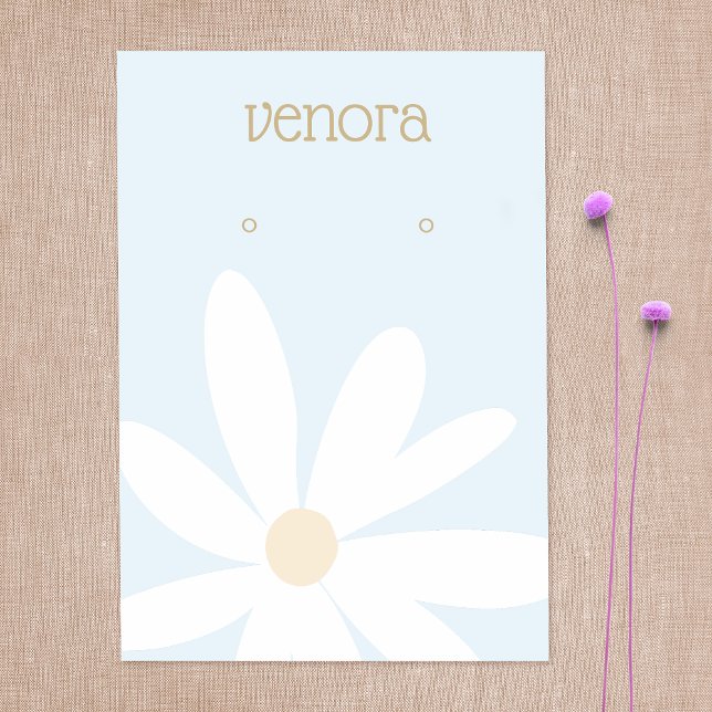 Carte d'affichage à oreille florale mignonne simpl (Créateur téléchargé)