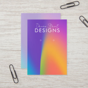 Carte d'affichage à oreille orange violet