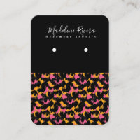 Carte d'affichage à oreille Poster de animal rose 