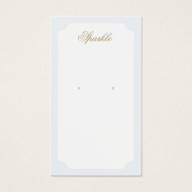Carte d'affichage à oreille simple et élégante (Devant)