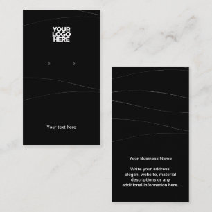 Carte d'affichage Abstraite de l'oreille noire