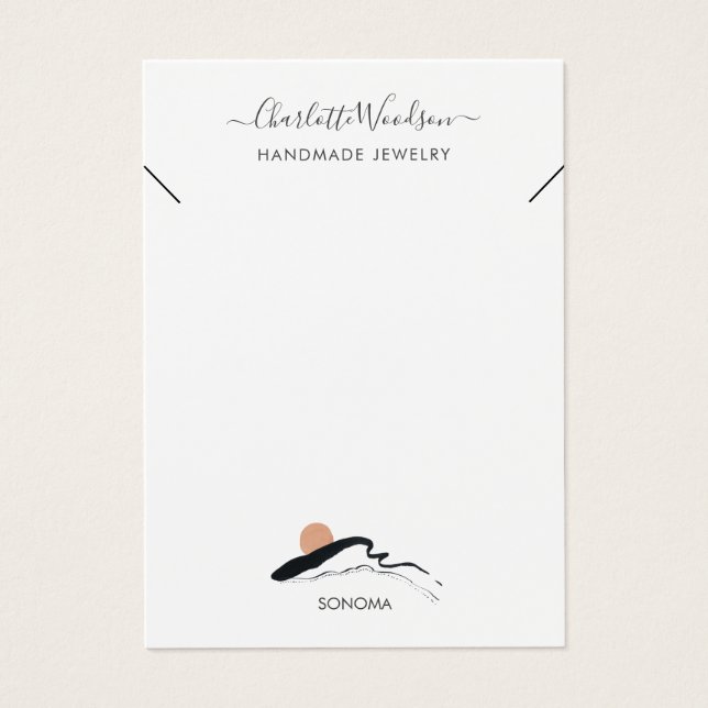 Carte d'affichage Abstraite du collier d'oreille B (Devant)