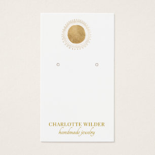 Carte d'affichage Abstraite Gold Foil Circle Earri