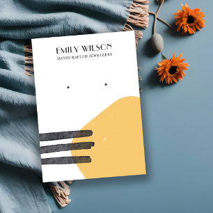 CARTE D'AFFICHAGE ABSTRAITE JAUNE