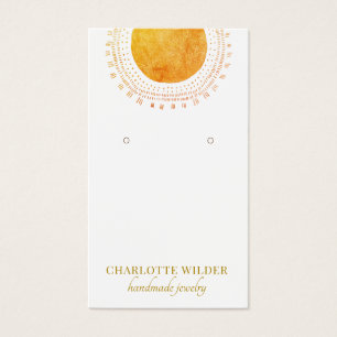 Carte d'affichage Abstraite Orange Gold Sun Foil