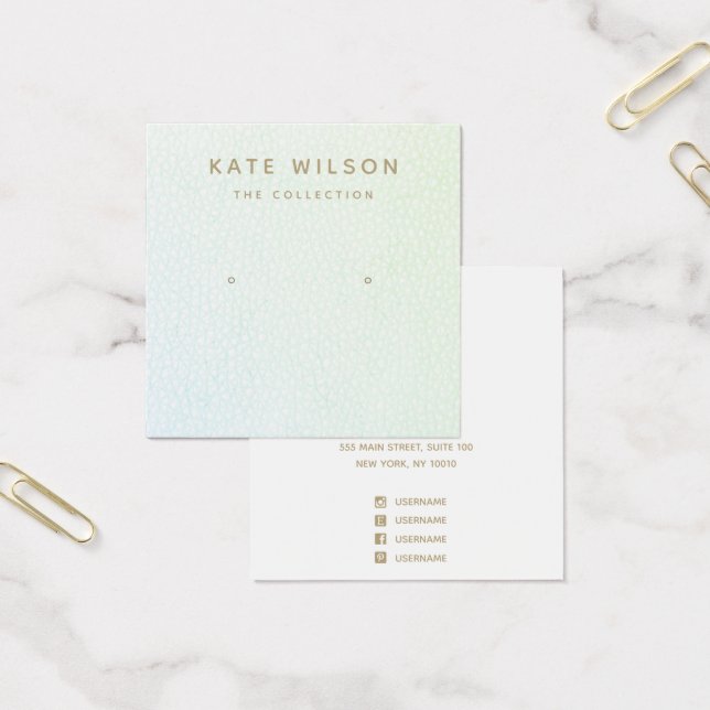 Carte d'affichage Aqua Blue Ombre Stud (Bureau)