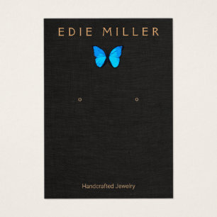 Carte d'affichage Boho Blue Butterfly