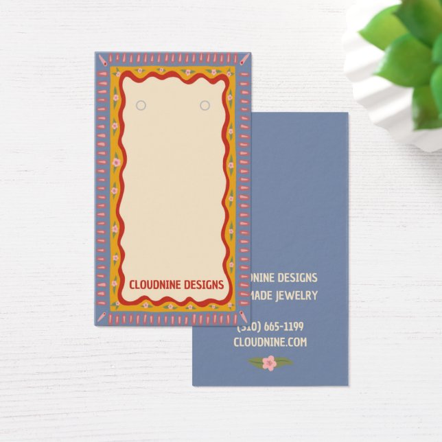 Carte d'affichage Boho Frame d'oreille collier bij (Bureau)