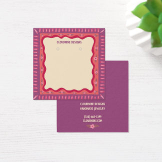 Carte d'affichage Boho Frame d'oreille collier bij