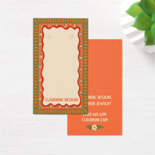 Carte d'affichage Boho Frame d'oreille collier bij