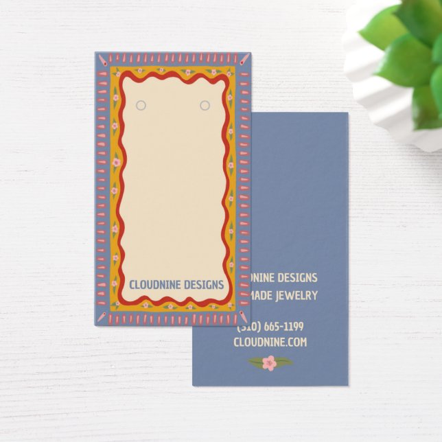 Carte d'affichage Boho Frame d'oreille collier bij (Bureau)